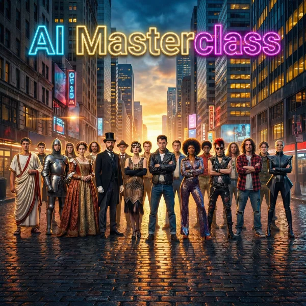 AI Masterclass, short form — cover artwork